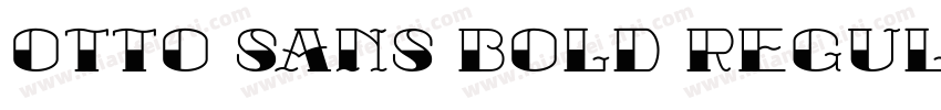 OTTO Sans Bold Regular字体转换